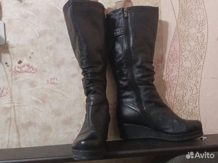 Сапоги женские зимние натуральная кожа 41р