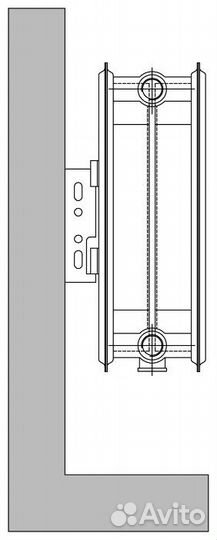 Стальной панельный радиатор отопления Axis Ventil