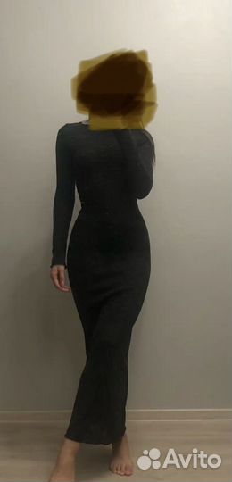 Платье вязаное женское