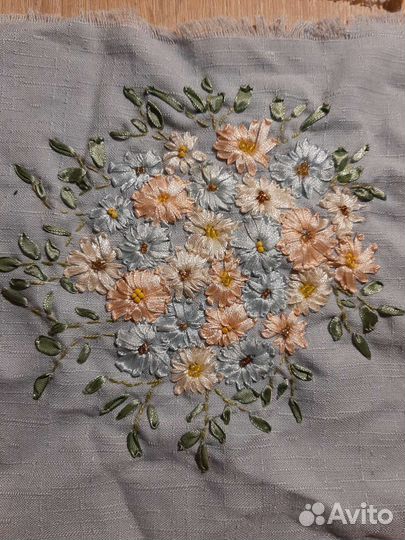 Картины вышитые лентами