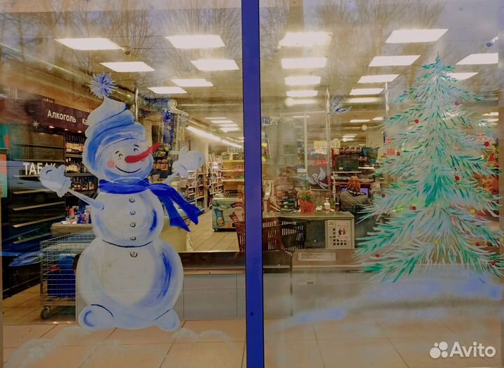 Художник роспись стен и окон