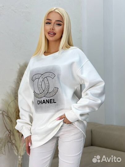 Свитшот Chanel большой размер