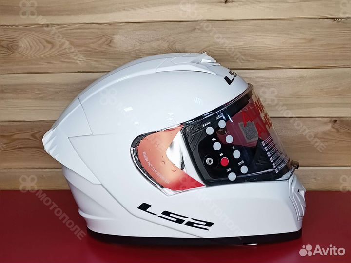 LS2 Мотошлем FF390 breaker solid (белый)
