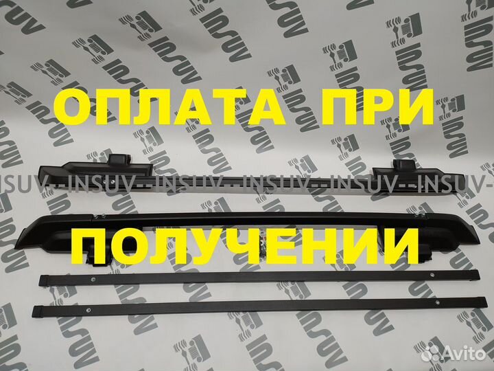 Рейлинги Нива 21213 с поперечинами (черный) пт