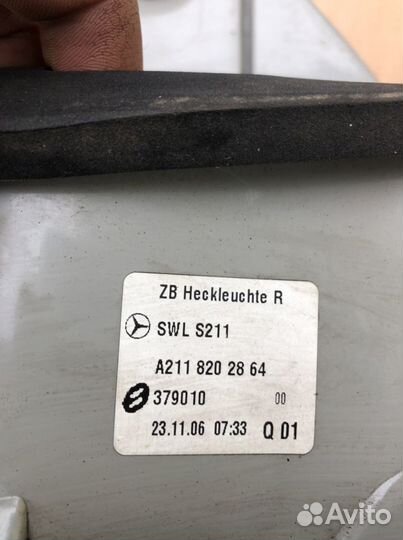 Фонарь угловой правый мерседес w211 е211