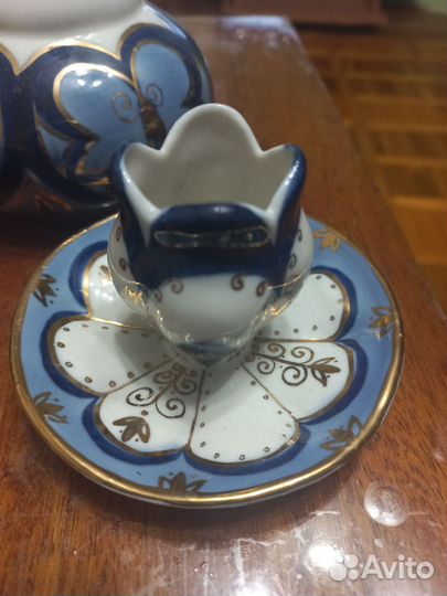 Кофейный сервиз СССР гжель