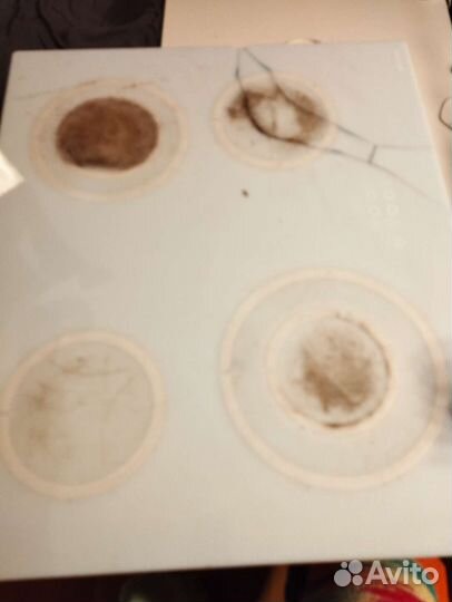 Плита электрическая варочная панель белая