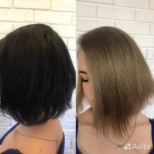 Кератиновое выпрямление волос