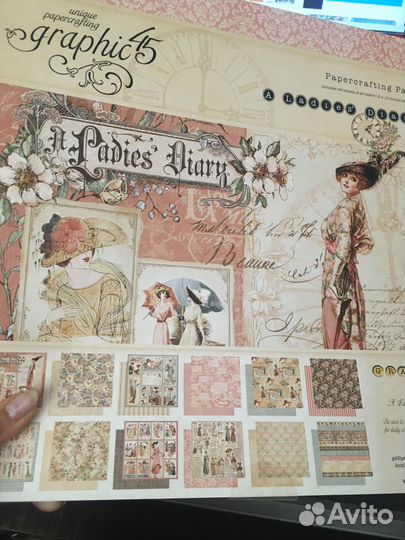 Набор бумаги graphic45 A ladies' diary 30/30 cm