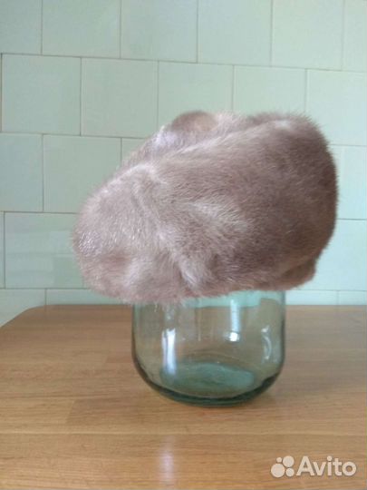 Норковая женская зимняя шапка