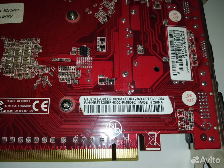 Видеокарта gts 250 1 gb