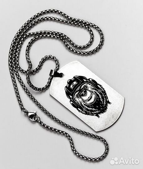 Лазерная гравировка: армейский жетон, браслет