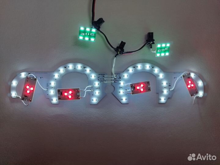 LED платы подсветки щитка приборов ваз 2114