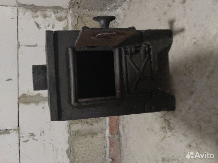 Печь буржуйка заводская чугунная