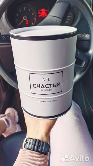 Бочка металлическая декор