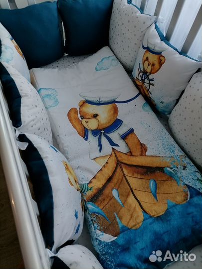 Бортики кокон одеялко в детскую кроватку