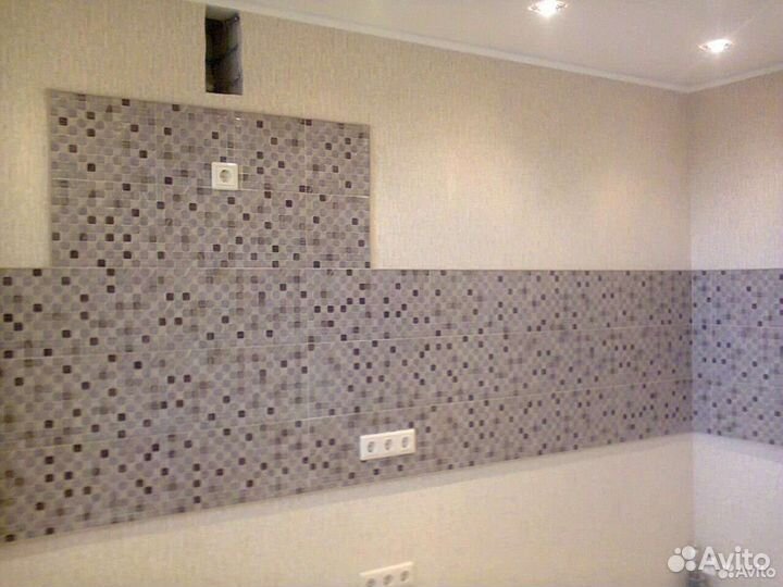 Фартук на кухню из плитки.Мастер-плиточник