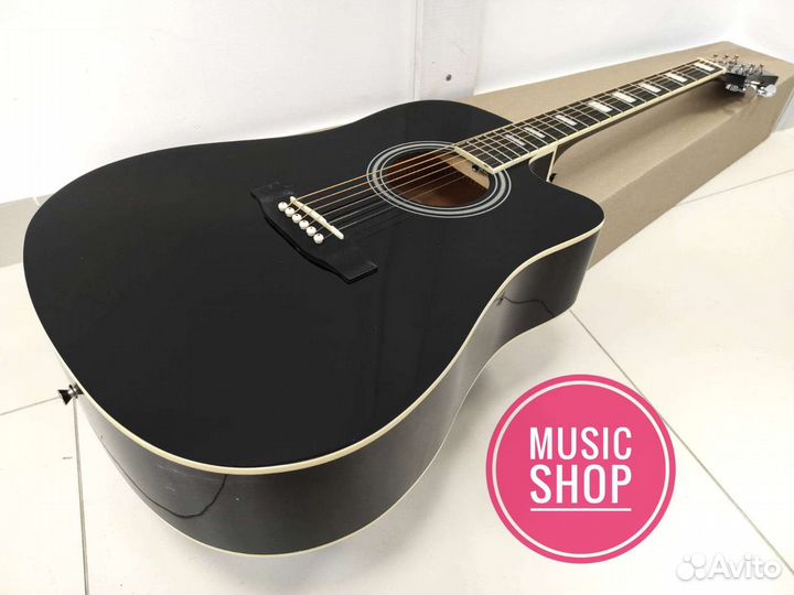 Гитара новая акустическая с большим корпусом