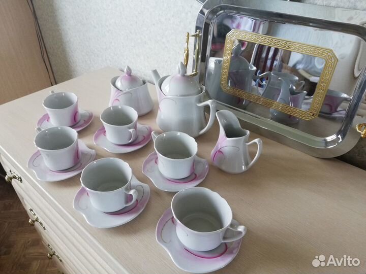 Сервиз чайный кофейный хенд мейд