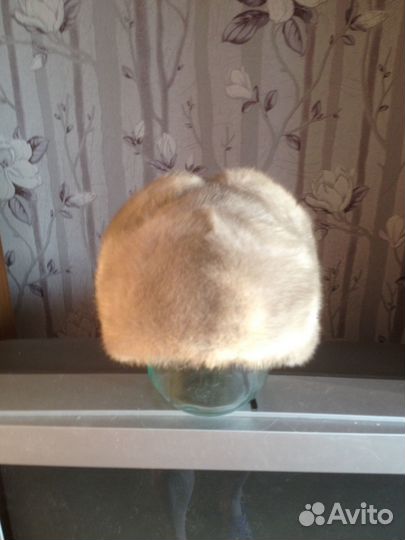 Шапка из голубой норки