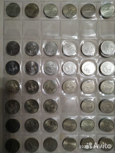Монеты - 1,2,5,25рублёвые РФ юбилейные и погодовка