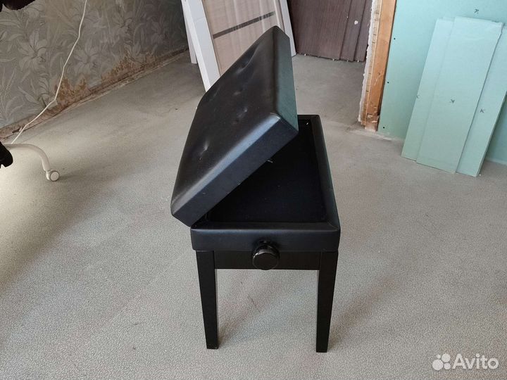 Банкетка для пианино регулируемая с ящиком для нот