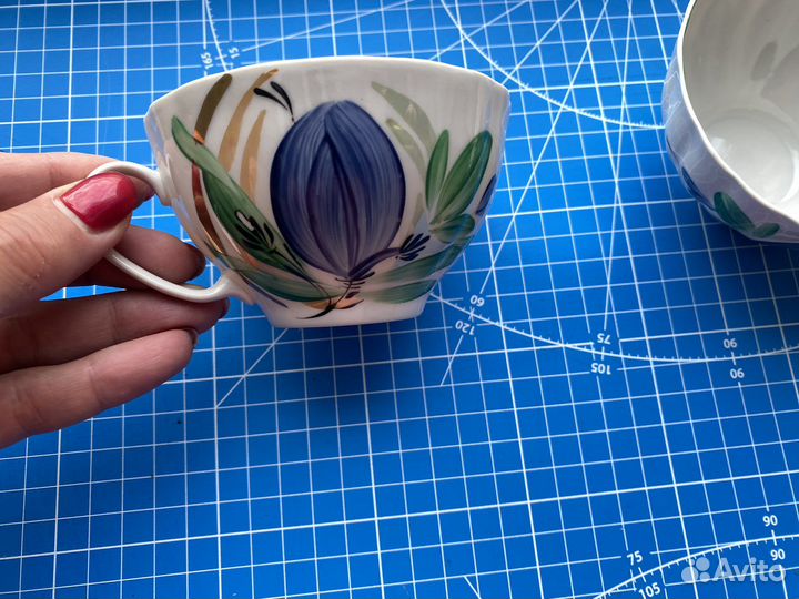 Чайные чашки СССР. дулево. агашки