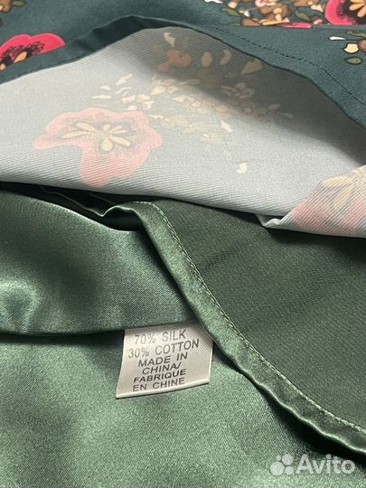 Платье с цветами (шелк 70%, хлопок 30%), РФ