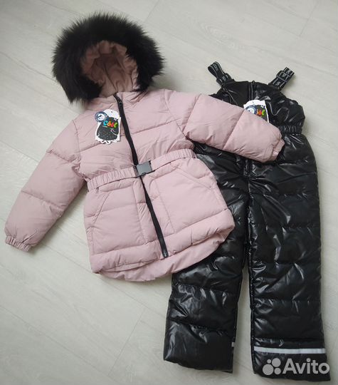 Новый зимний комплект для девочки, размер 110