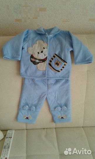 Теплый костюм 7-12 мес