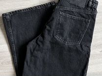 Широкие черные джинсы zara 38