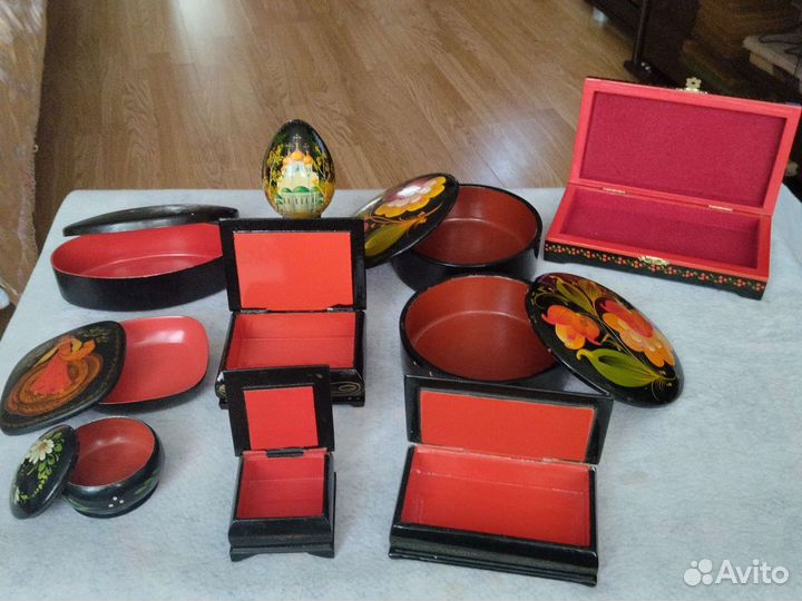 Шкатулка деревянная и металлическая СССР