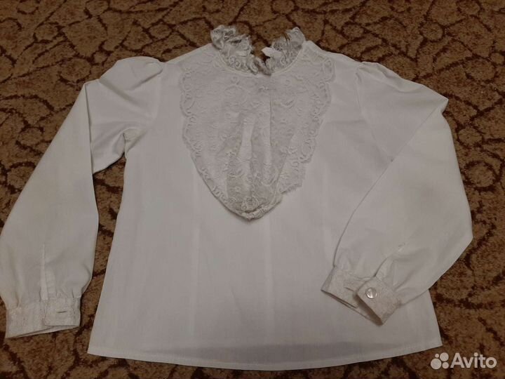 Школьная блузка р.128, 134, 140
