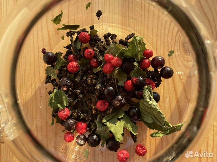 Иван чай со смородиной, ягоды, ферментированный