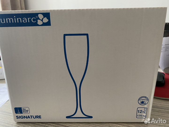 Бокалы для вина, для шампанского