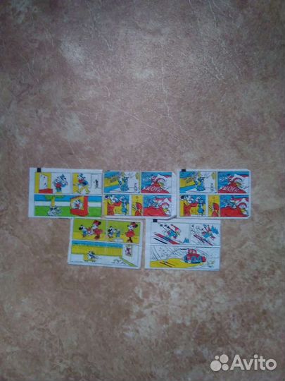 Вкладыши от жвачек дональд