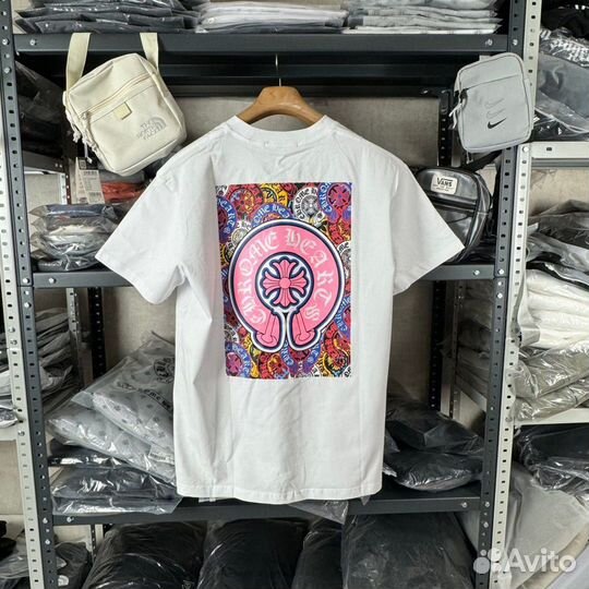 Chrome Hearts футболка белая