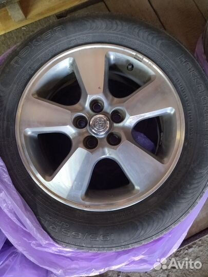 Колеса с Toyota Wish Диски родныеToyota, резина: H
