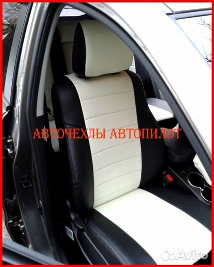 Чехлы Автопилот Ssangyong Actyon из экокожи +01