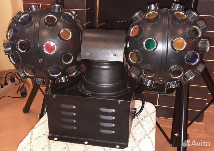 Светомузыка Euro Dj Double Ball Полицвет 84 Линзы