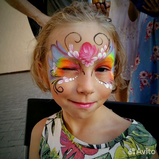 Аквагрим, блеск-тату