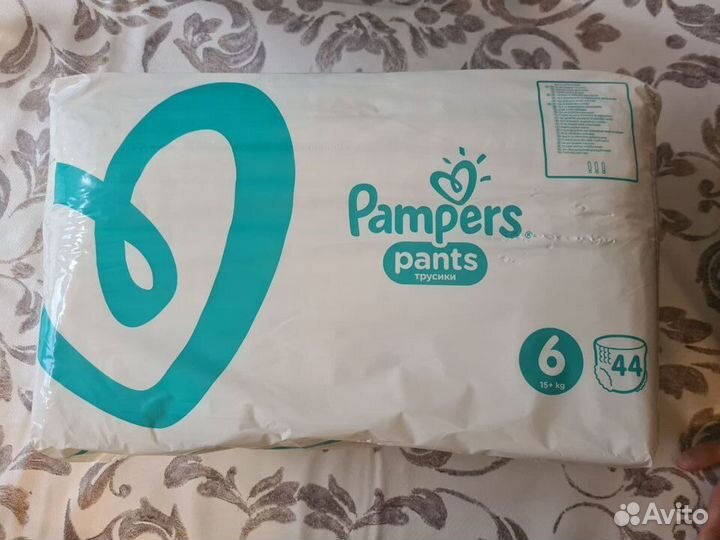 Pampers pants 6 44шт