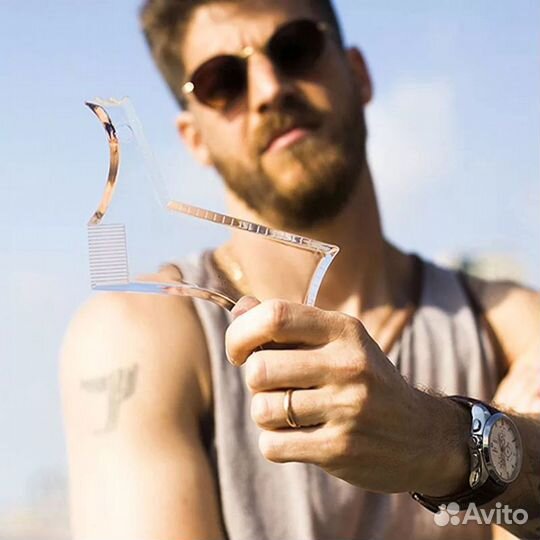 Трафареты для бороды прозрачные