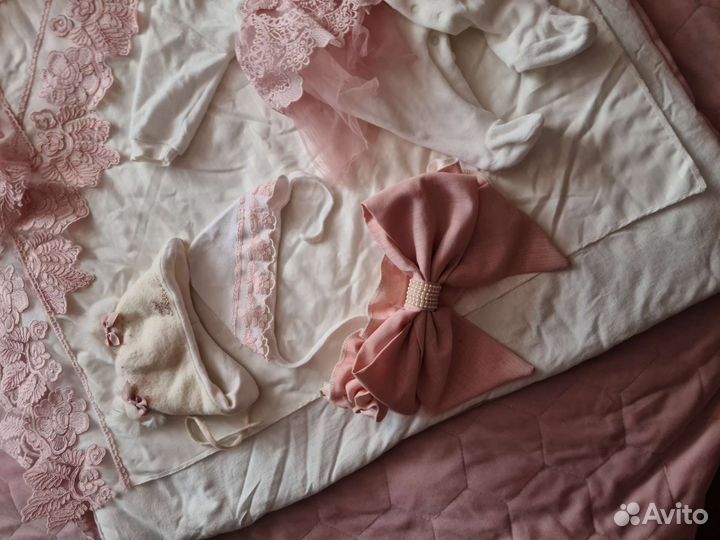 Конверт на выписку для девочки весна- осень