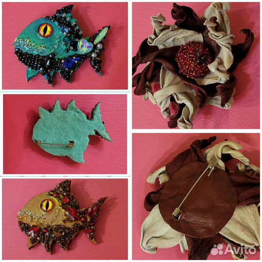 Броши hand made