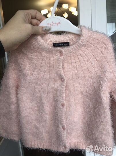 Кардиган для девочки 92