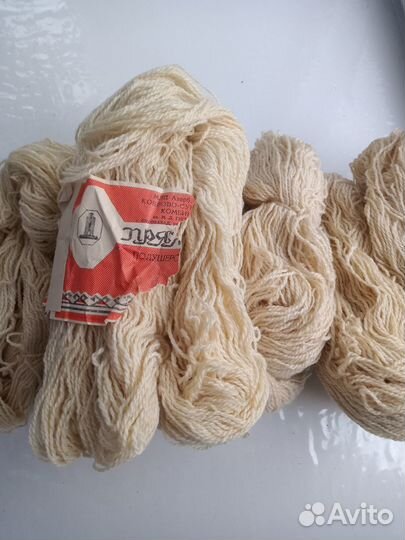 Пряжа, шерсть (100 гр), полушерсть