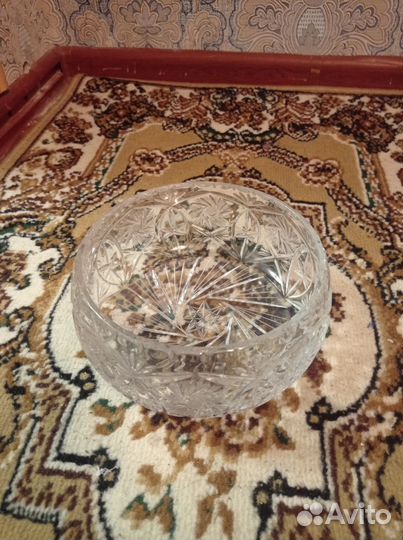 Салатник хрустальный