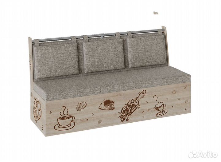 Скамья прямая с местом для хранения