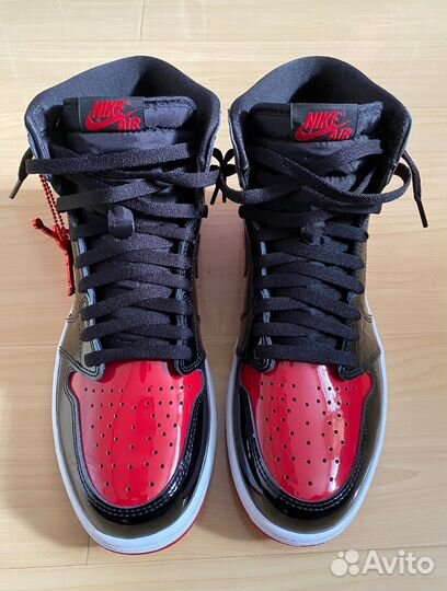 Nike air jordan 1 retro high og patent bred